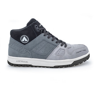 Airwalk Mongo Mid #AW6351 Men's Grey Composite Safety Toe Work Shoe